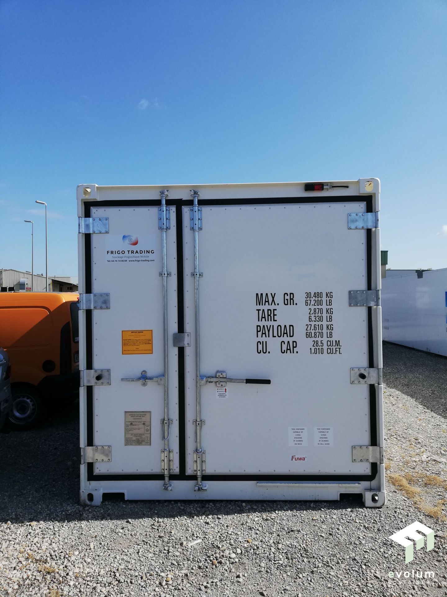 Container frigorifique 10 pieds en location, solution adéquate pour vos besoins de stockage alimentaire ou non alimentaire sous température dirigée (froid positif ou négatif) - REEFER_0