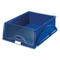 BAC À COURRIER SORTY, FORMAT A4/C4, BLEU - LOT DE 4