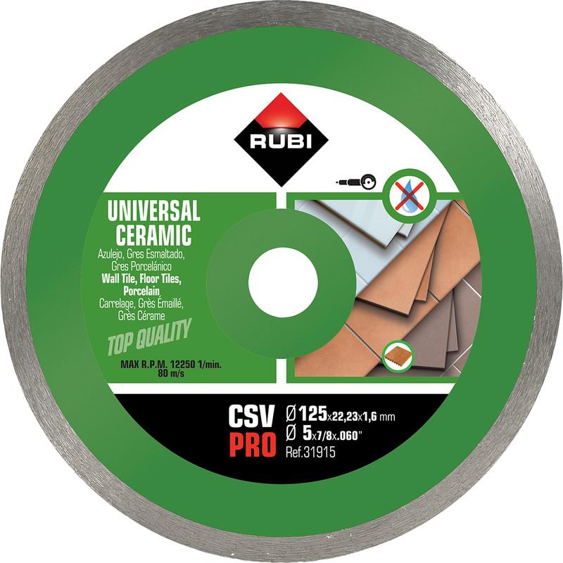 DISQUE DIAMANT RUBI CSV 125 PRO ⌀125X22,2X1,6MM