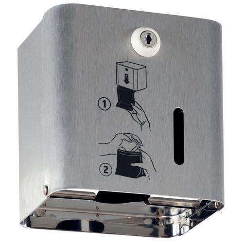 DISTRIBUTEUR SACHET PERIODIQUE INOX BROSSÉ - ROSSIGNOL PRO