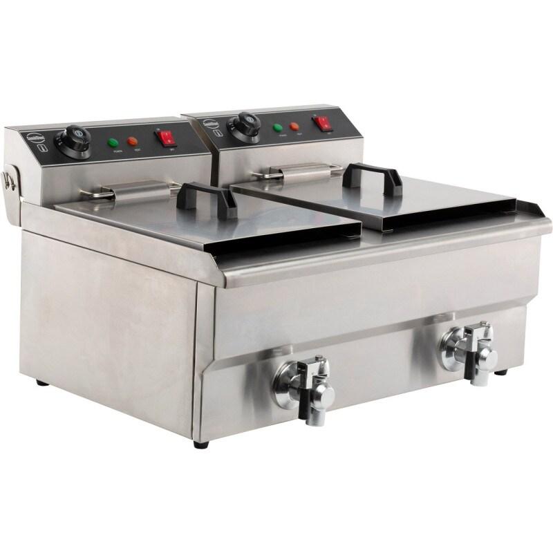 Friteuse posable électrique 2x8 litres - Combisteel - 0641094063016_0