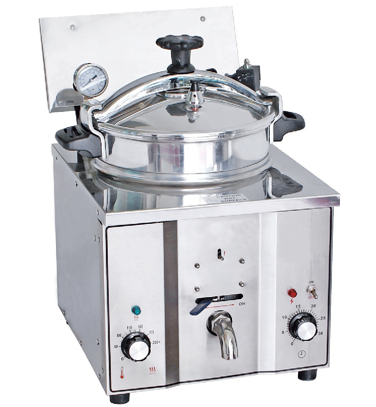 Friteuses électriques à haute pression - Acier inox AISI 304 - Capacités 16L, 24L, 25L - Usage professionnel_0