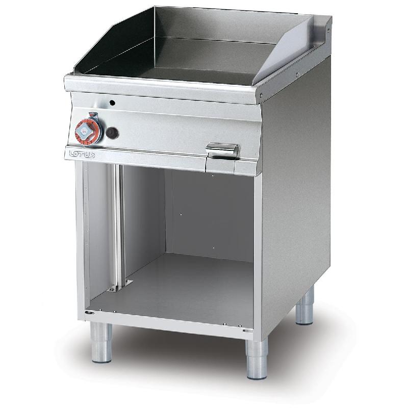 Fry-Top à gaz sur MEUBLE lisse en CHROME - Série 700 - L600 | Lotus - FTL-76GS_0