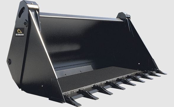 Godet 4 en 1 ou drott pour le BTP - Riman - 44 capacités : 176 à 1000 L - largeur 1280 à 2500 mm_0