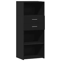 HELLOSHOP26 - Buffet bahut commode armoire meuble de rangement organisateur cuisine salle de séjour salon haut 50 x 42,5 x 124 cm bois d'ingénierie_0