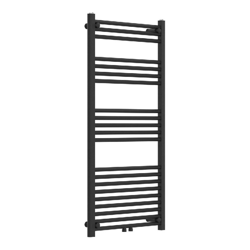 Helloshop26 - Radiateur sèche-serviettes chauffage salle de bain acier 120 x 60 cm noir 03_0010418 - noir 3000225213763_0