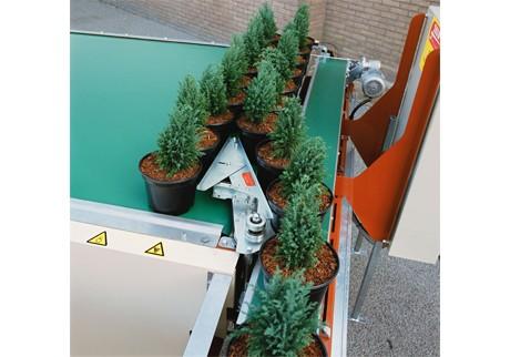 Convoyeur de tri Javo JAR - système breveté pour pots ronds avec tapis de regroupage_0