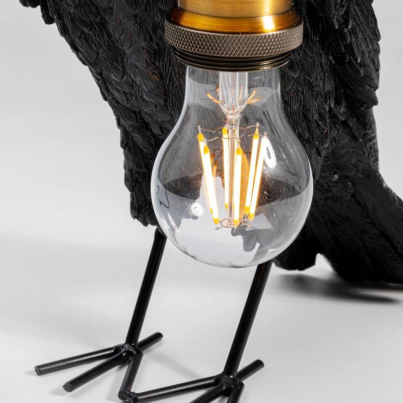 KARE ANIMAL CROW LAMPE DE TABLE EN FORME DE CORBEAU