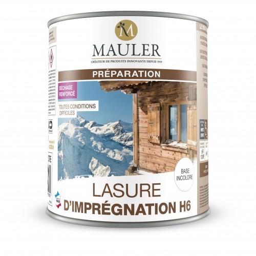 LASURE D'IMPRÉGNATION H6 - FINITION BRILLANTE - POUR EXTÉRIEUR - 5 L MAULER