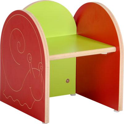 FAUTEUIL ESCARGOT - VERT/ROUGE - MANUTAN COLLECTIVITÉS