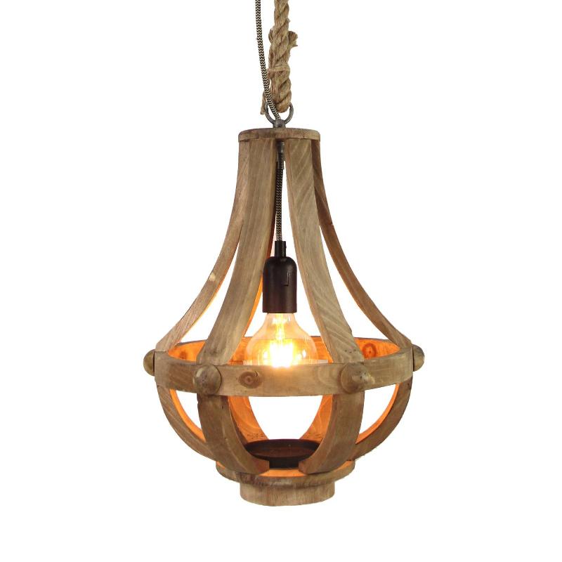LINDBY TOJAKA SUSPENSION EN BOIS, 32 CM