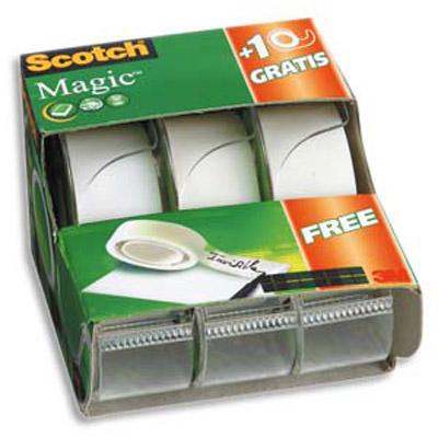 LOT DE 2+1 DEVIDOIRS AVEC ROULEAU SCOTCH MAGIC 810