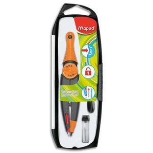 Maped Stop & Safe - Coffret compas à mine 3 pièces - Sécurité optimale - Coloris bleu, orange ou violet_0