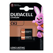 PILE LITHIUM DURACELL CR2, LOT DE 2