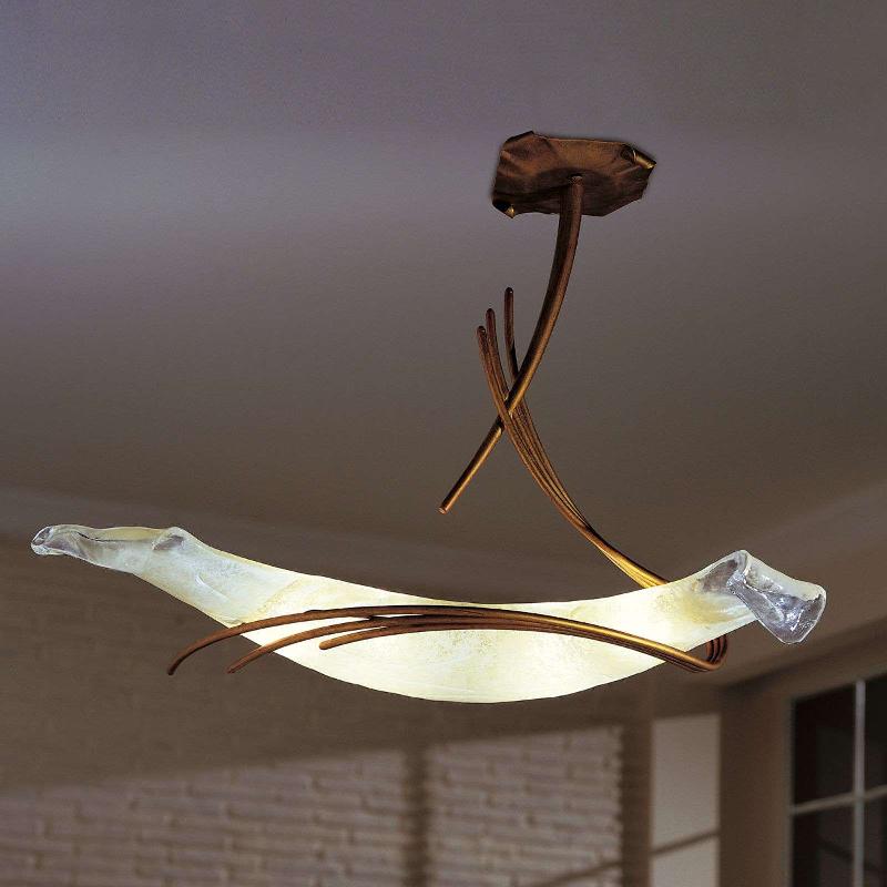 SIL-LUX PLAFONNIER DESIGN ROMA 60 BRUN ANTIQUE