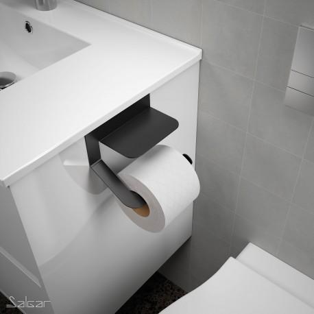PORTE-ROULEAU AVEC COUVERCLE MINIMAL ALUMINIUM - SALGAR 86188