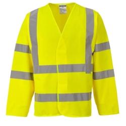 Portwest - Gilet 2 bandes et baudrier manches longues HV Jaune Taille L-XL - L/XL jaune 5036108141579_0