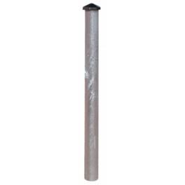 Poteau métallique décoratif Ø75 mm avec pommeau Mercure en fonte d'aluminium - finition galvanisée et peinture RAL_0