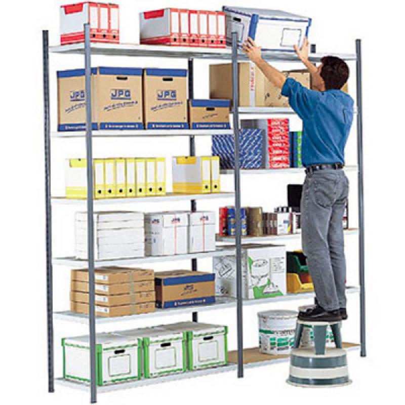 RAYONNAGE INDUSTRIEL MULTI RACK - POLYVALENT - H. 240 X L. 100 X P. 40 CM - ELEMENT SUIVANT - GRIS