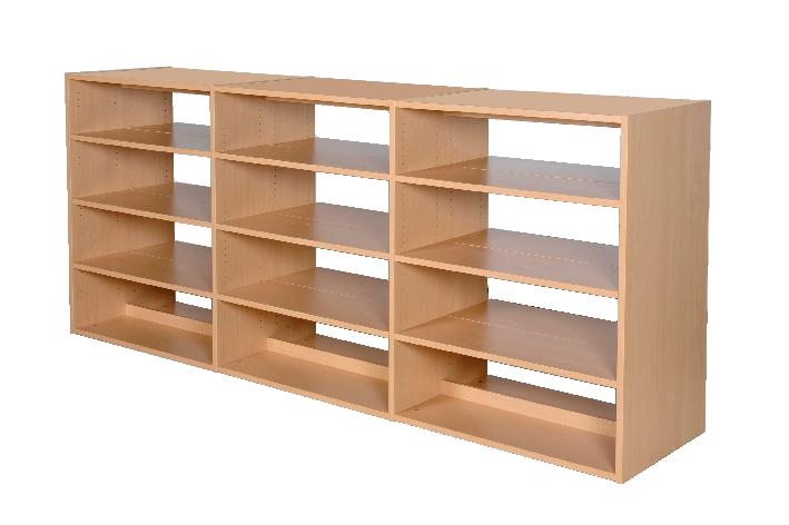 RAYONNAGE TABLETTES DROITES - DOUBLE FACE INITIAL NIGÉRIA - HAUTEUR 1,98 M - MANUTAN COLLECTIVITÉS