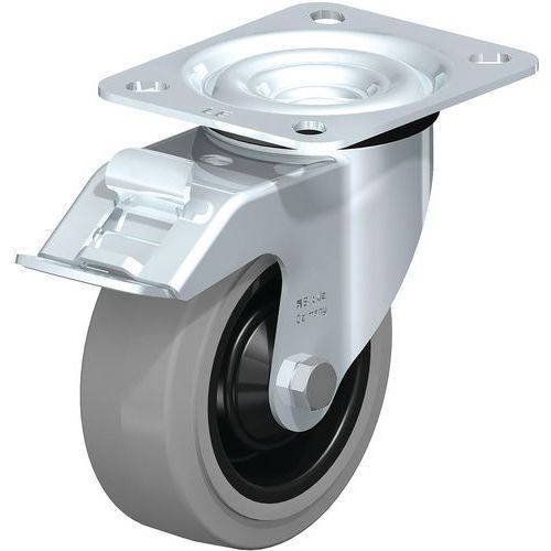 ROUE FORTES CHARGES À BANDAGE CAOUTCHOUC LE-POEV 100K-FI-SG - BLICKLE