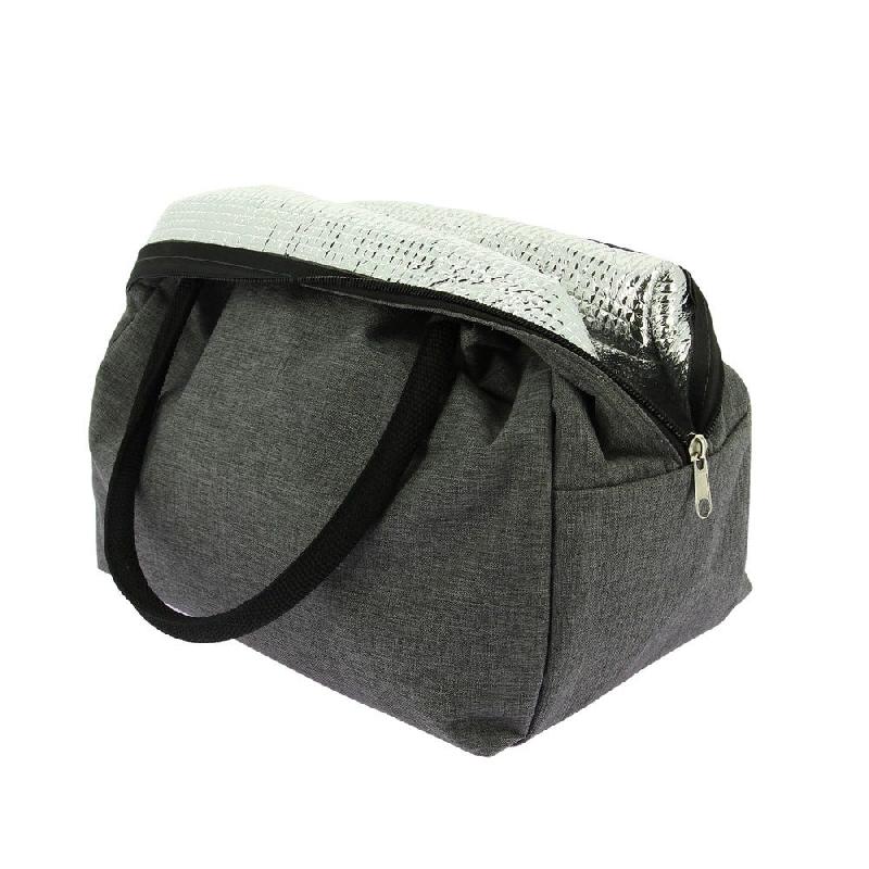 Sac isotherme gris 2 anses 30x18x22 cm - par 24_0