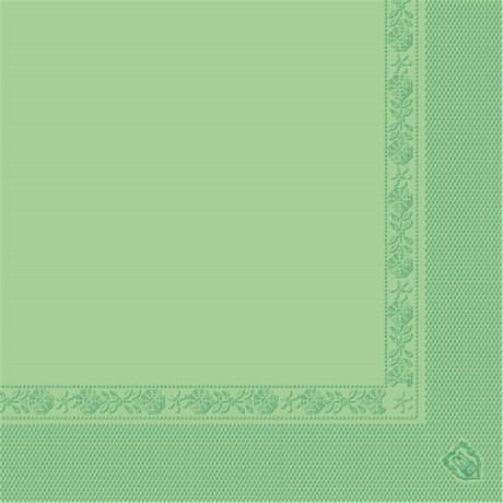 SERVIETTE ECOLABEL 2 PLIS 18 G/M² 39X39 CM TISSU VERT ANIS (VENDU PAR 1600)