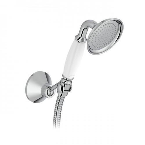 SET DE DOUCHE RETRO AVEC DOUCHETTE FLEXIBLE ET SUPPORT - CHROMÉ - LOUISE JACOB DELAFON