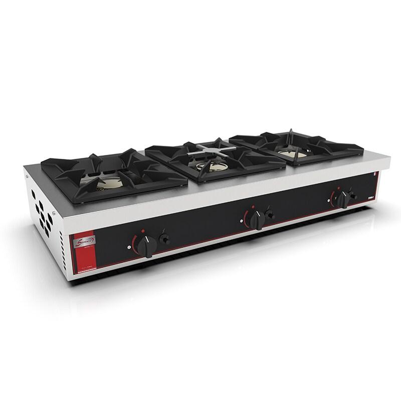 SOFRACA Réchaud Gaz - 3 Feux - (3X) 7 Kw - Réf:27066-2 - 27066-2_0