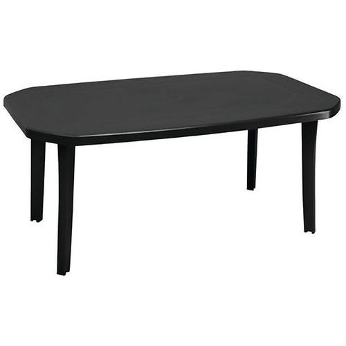TABLE MIAMI 100 X 165 CM - ANTHRACITE - GROSFILLEX