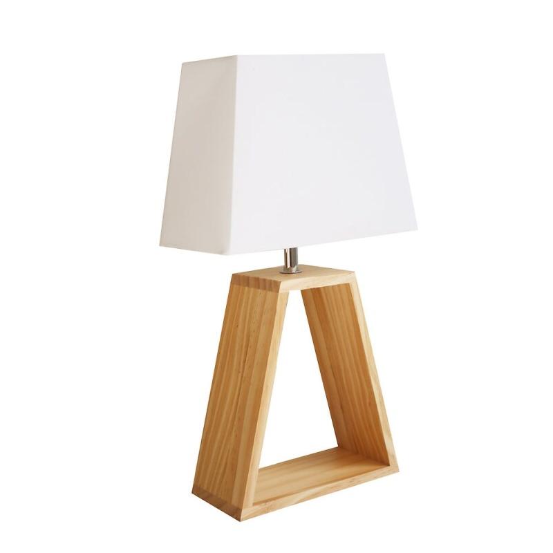 UNILUX Lampe à abat-jour Dune, à LED, coloris blanc/hêtre - 3595560035038_0
