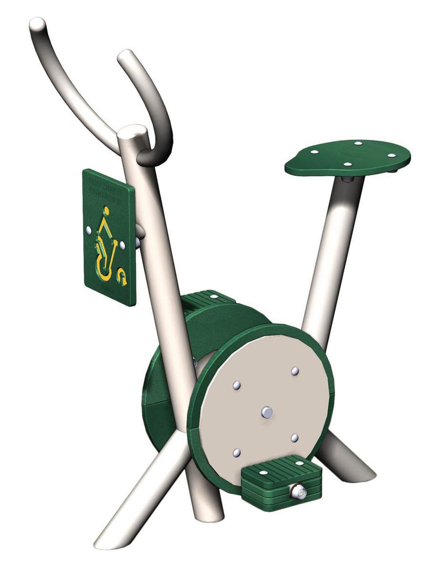 VÉLO FITNESS EXTÉRIEUR INOX