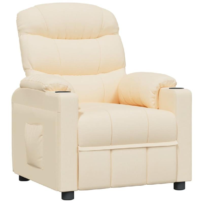 VidaXL Fauteuil inclinable Crème Tissu Modèle Gervellaix - 348079_0
