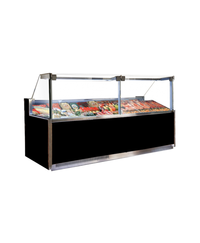 Vitrine réfrigérée traditionnelle VALOA - EINF 937, 937 mm x 1040 mm, -1°C à +5°C, LED, plexi coulissant_0