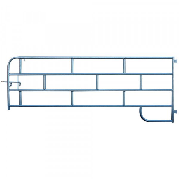 401f09999ss - Barrière agricole extensible type haras galvanisée - 4 lisses Ø42 mm - Equip’Horse_0