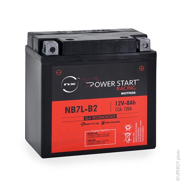 BATTERIE MOTO YB7L-B2 / YB9L-A2 / 12N7-3B / 12N9-3B 12V 8AH_0