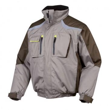Blouson de travail Tilga vert/bronze - manches amovibles, renforts épaules, doublure matelassée - OPSIAL_0
