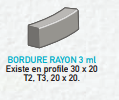 Bordure rayon 3 ml - profils 30x20, T2, T3 et 20x20_0