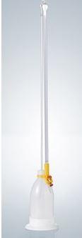 Burette de titrage d'après Schilling - AS82025 - graduation bleue - 25ml 1/10 - flacon 1000ml_0
