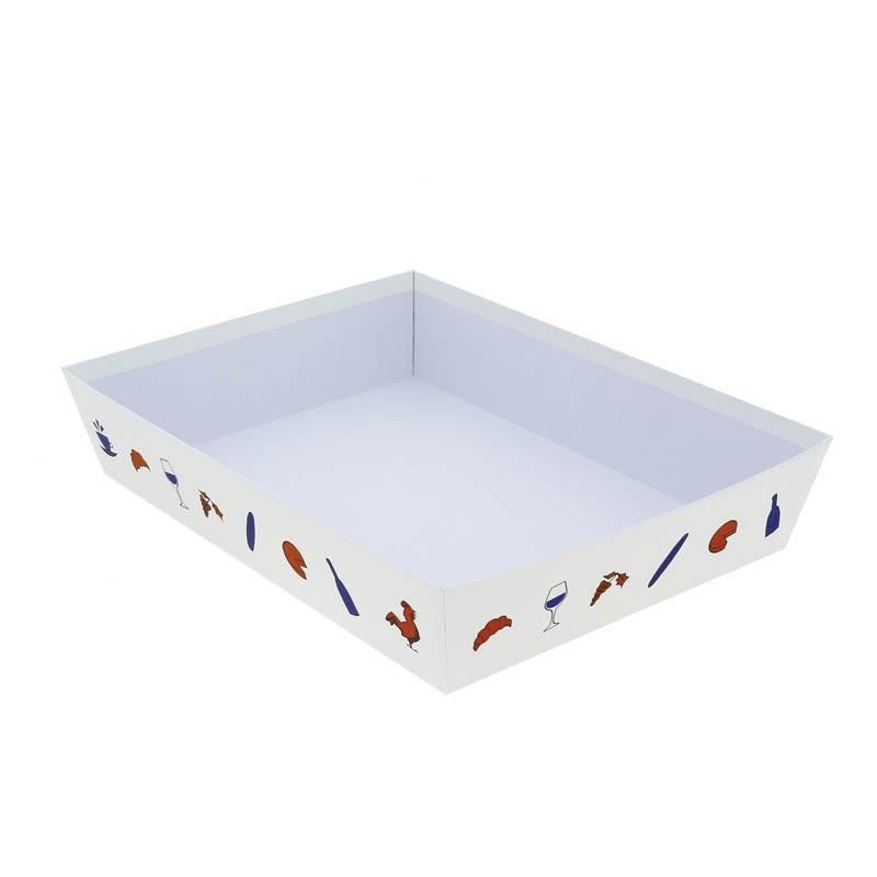 Corbeille carton rectangle Hexagone 36x27 -_0
