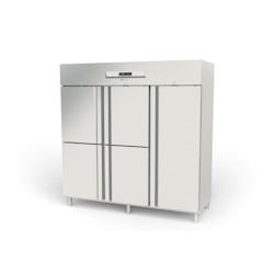 CORECO Armoire Avec Cremailleres 4 Portillons 1 Porte Gn2/1 - Isolation 75Mm - 2055X860X2130 - Capacite 2197L - Temperature -20C/-15C ACG-2005 - Acier_0