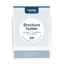 Europel Porte-brochures ou Présentoir Mural A4  - 10 pièces - plastique 350067-10_0