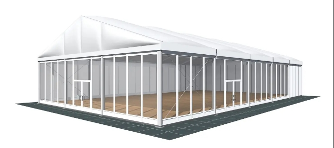 Grande tente de réception robuste Röder HTS Premium - Pour événements de long terme, largeurs de 10m à 60m_0