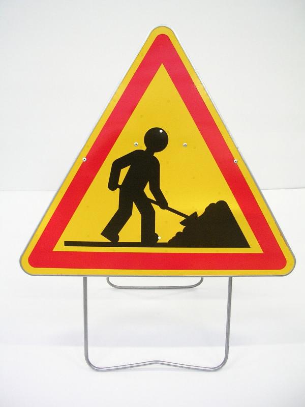 Panneau de chantier AK5 SUR PIED - Tailles : 700 CL1_0