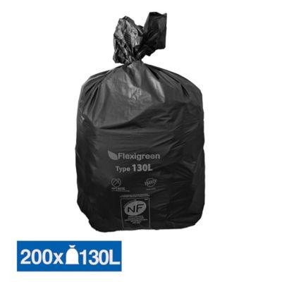 Sac poubelle noir Flexigreen 130 L, lot de 200_0