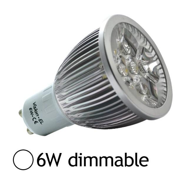 SPOT LED DIMMABLE 6W (60W) GU10 BLANC JOUR - VISION-EL