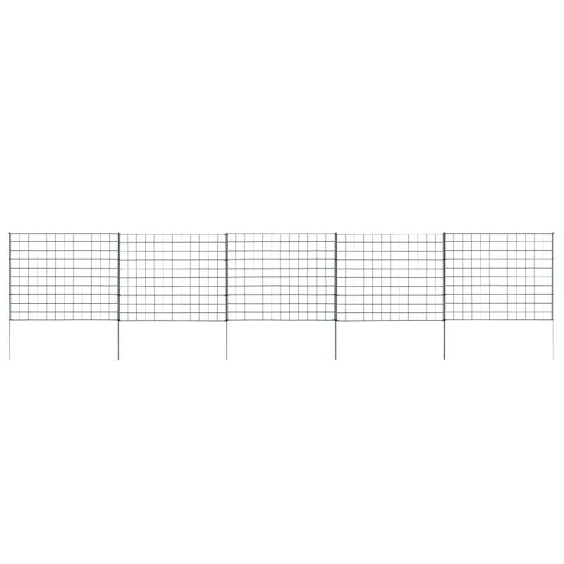 Vidaxl ensemble de clôture de jardin 77,5x64 cm vert 146102_0