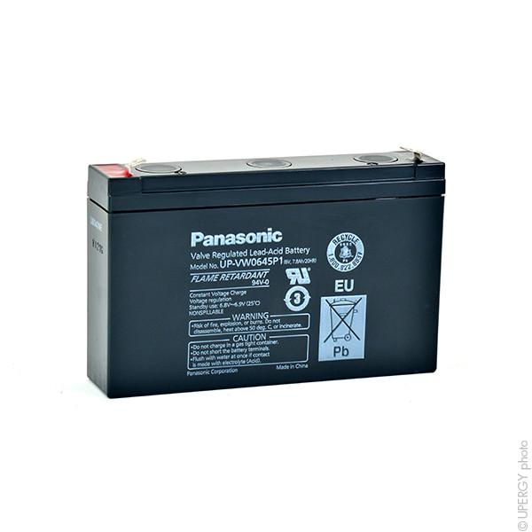 BATTERIE ONDULEUR (UPS) PANASONIC UP-VW0645P1 FR 6V 7.8AH F6.35_0