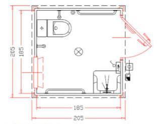 Bungalow de chantier bloc sanitaire handicape_0