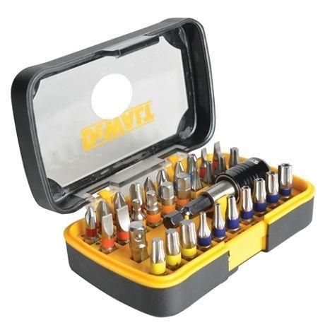 COFFRET 32 PIÈCES : EMBOUTS DE VISSAGE PH/PZ/PI/H/TORX ET PORTE EMBOUT - DEWALT